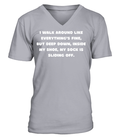 funny quote V-Neck T-shirt