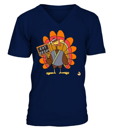 Funny Thanksgiving V-Neck T-shirt