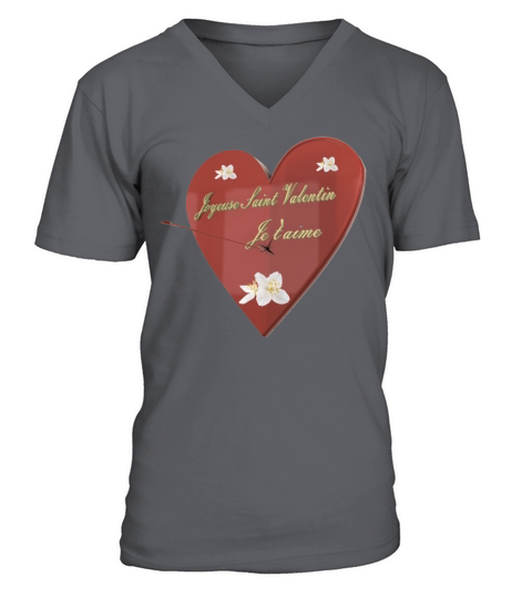 happy valentines day V-Neck T-shirt