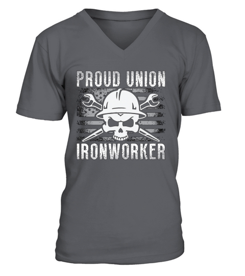 Ironworker Proud Union Ironworker Weld Ironworkers V-Neck T-shirt