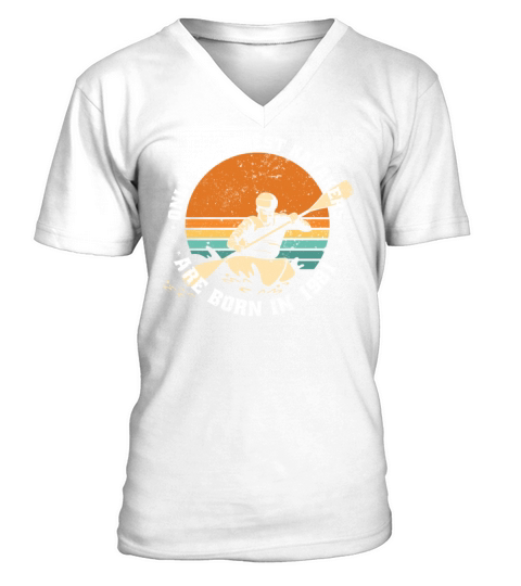 Kayak-Rafting KAYAKER Vintage 1981 Birthday V-Neck T-shirt