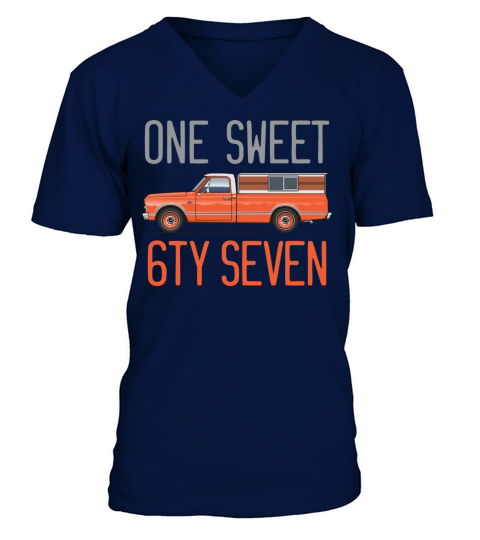 one Orange V-Neck T-shirt