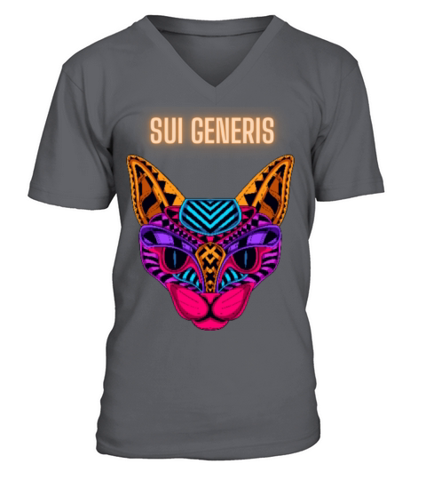 Sui Generis Latin Phrase Graphic Art Design V-Neck T-shirt