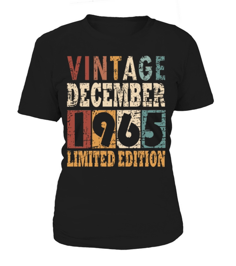 1965 December vintage birthday Women's T-Shirt