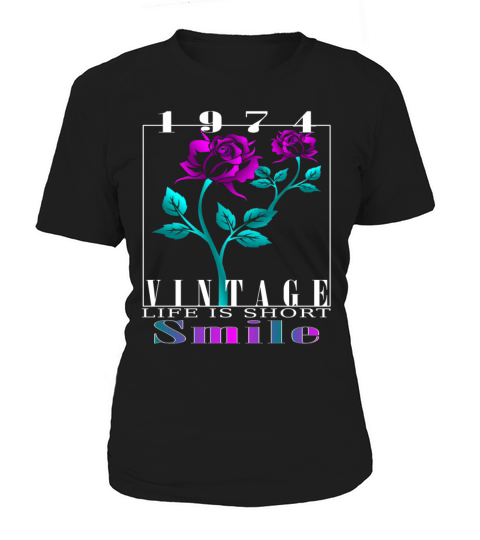 1974 Born Vintage Rose Gift Women's T-Shirt