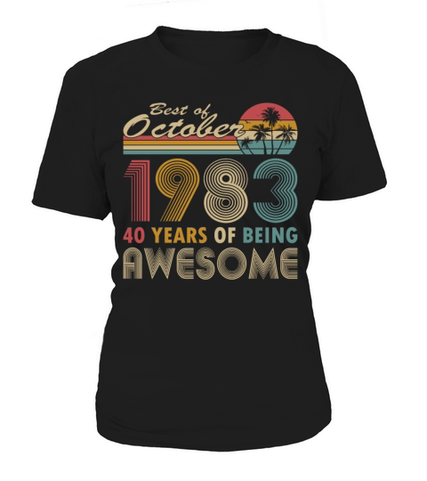 40th birthday vintage 1983 best of 1983 Women's T-Shirt