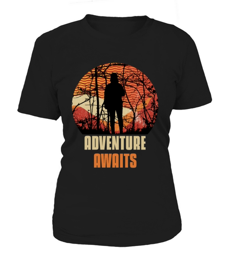 Adventure Awaits Retro Vintage Mountain Adventurer Women's T-Shirt