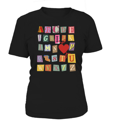 Alphabet Abc I Love You Women's T-Shirt