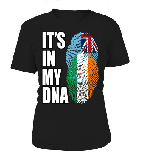 Fijian And Irish Mix Heritage DNA Flag Women's T-Shirt
