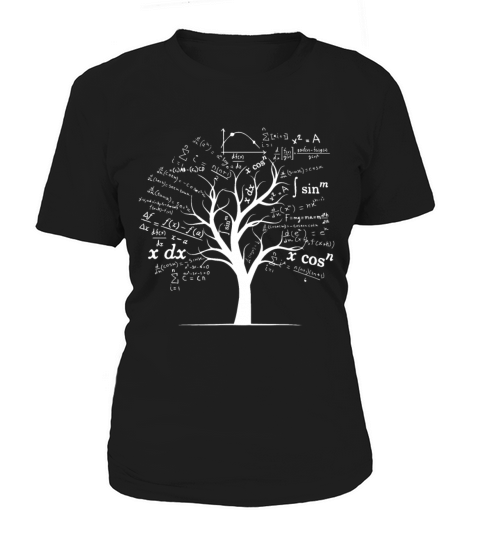 Funny AP Calculus Algebra Tree Math Teacher Nerd G Women's T-Shirt
