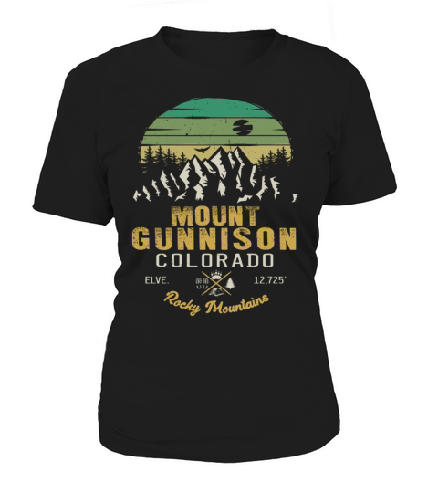 Gunnison Colorado retro Ski Mountain Women's T-Shirt