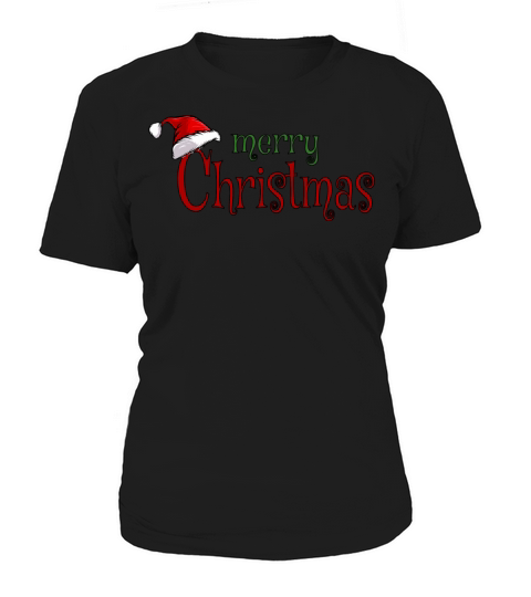Merry Christmas Red Santa Hat vintage Women's T-Shirt
