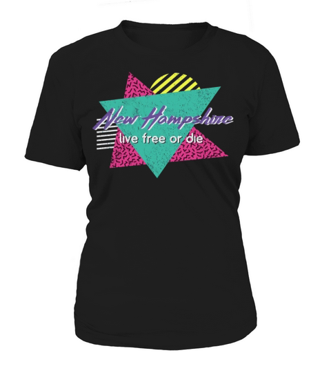 New Hampshire Vintage 80S 90S Retro Live Free Or D Women's T-Shirt