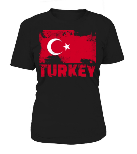 Turkey Flag Vintage Distressed Turkish Grunge Trav Women's T-Shirt