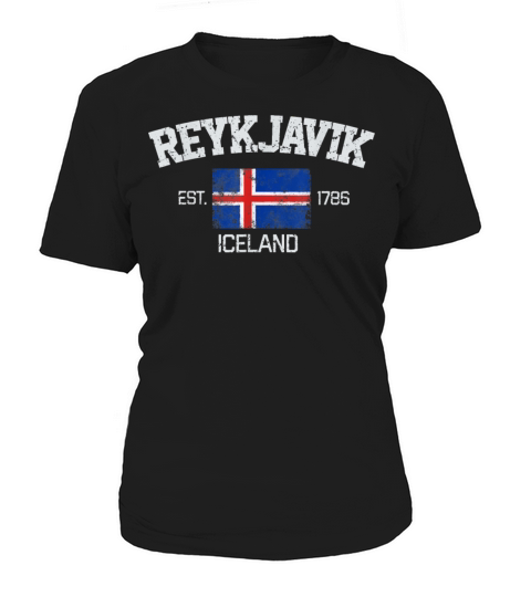 Vintage Reykjavik Iceland Souvenir Gift Women's T-Shirt