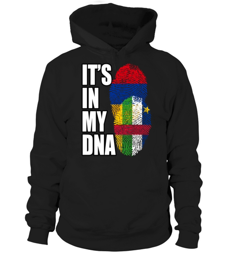 Armenian And Central African Mix Heritage DNA Flag Hoodie Unisex
