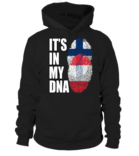 Finland And Austrian Mix Heritage DNA Flag Hoodie Unisex