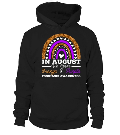 In August We Wear Orange And Purple Psoriasis Hoodie Unisex