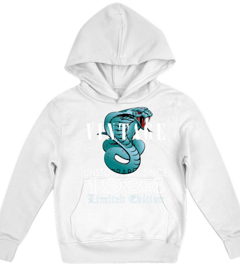 1984 Vintage Snake 39 Years Limited Edition Kids Hoodie