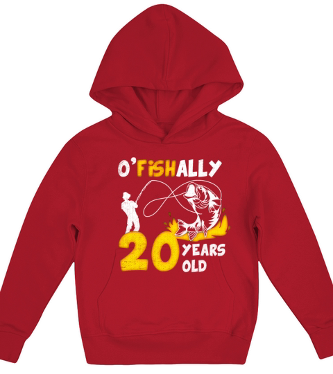 20th Birthday Fishing 1973 Vintage Fisherman Angle Kids Hoodie