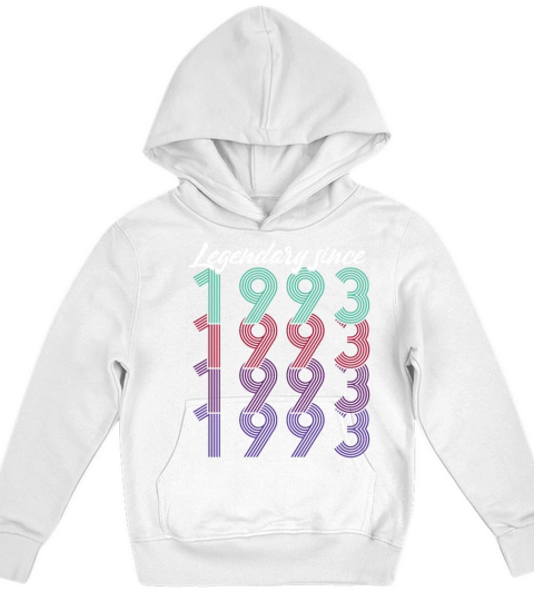 30th birthday vintage 1993 legendary since 1993 Kids Hoodie