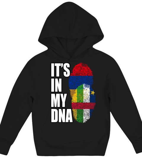 Armenian And Central African Mix Heritage DNA Flag Kids Hoodie
