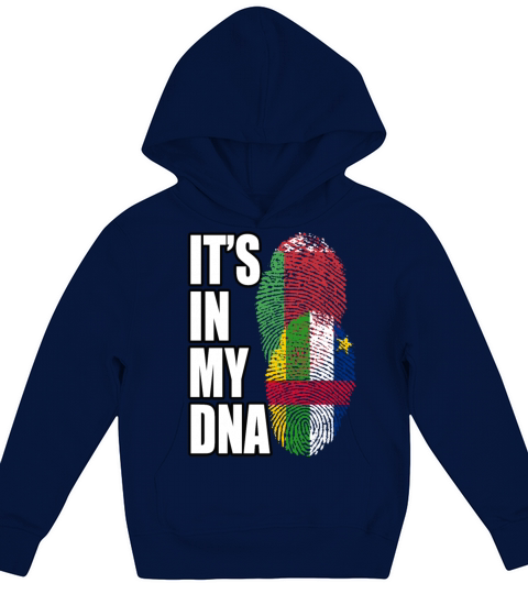 Belarusian And Central African Mix Heritage DNA Fl Kids Hoodie