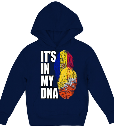 Bhutanese And Andorran Mix Heritage DNA Flag Kids Hoodie