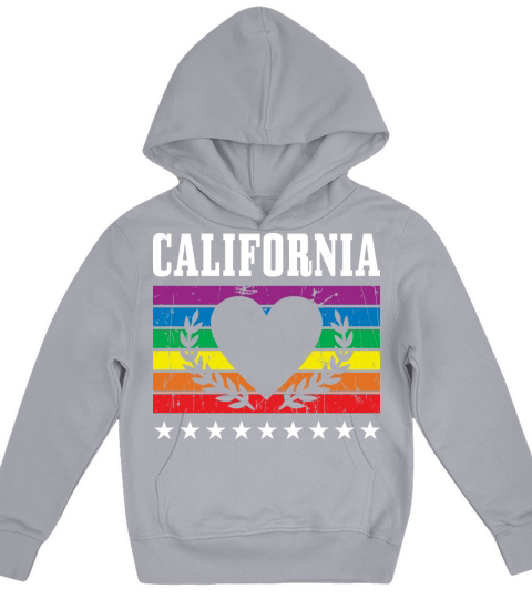 California Pride Flag Pride Month LGBTQ Flag LGBT Kids Hoodie