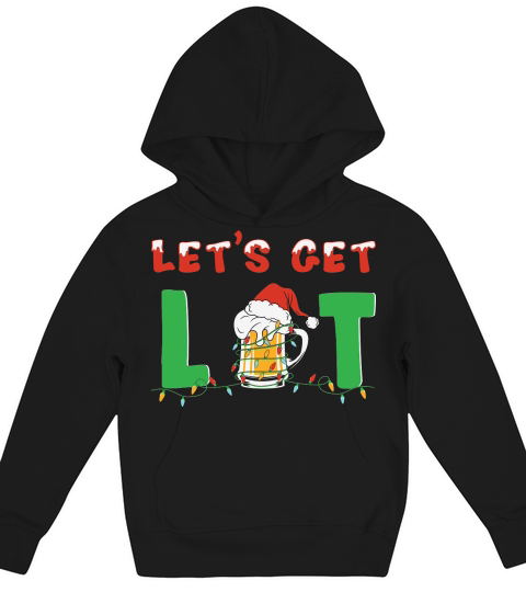 Christmas Funny Pajamas Lets Get Kids Hoodie