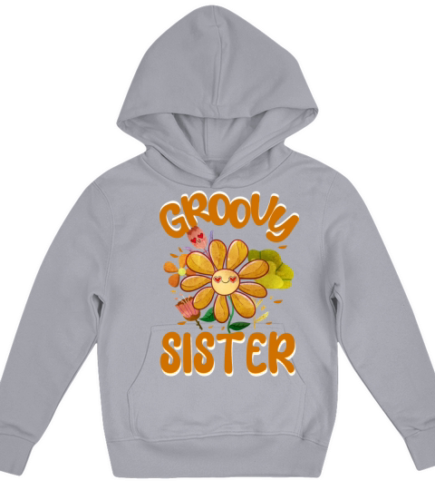 Groovy Sister Family Matching Vintage Family Kids Hoodie