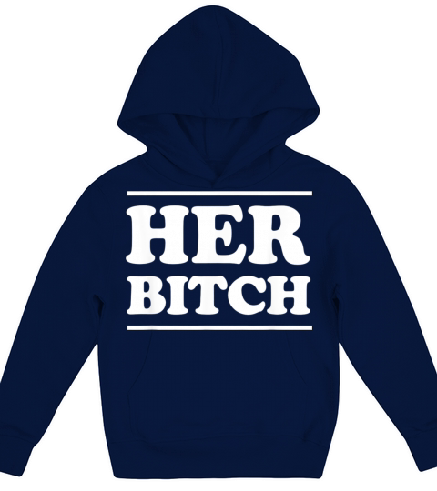 HER BITCH Kinky Couples Outfit FemDom Master Slave Kids Hoodie