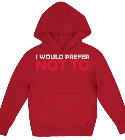 I prefer not to Kids Hoodie