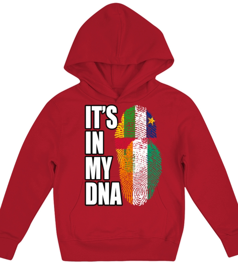 Ivorian And Central African Mix Heritage DNA Flag Kids Hoodie