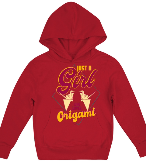 Just A Girl Who Loves Origami Kids Hoodie