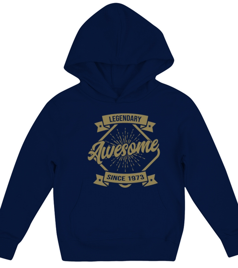 Legendary since 1973 birthday Kids Hoodie