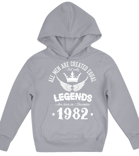 Legends Were Born In December 1982 Birthday Kids Hoodie