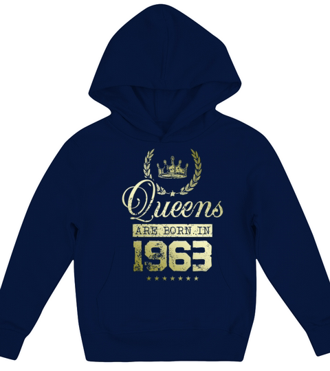 Queens born in 1963 Kids Hoodie