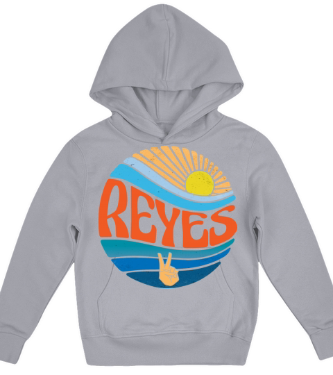 Reyes Shirt Vintage Sunset Reyes Groovy Tie Dye Kids Hoodie