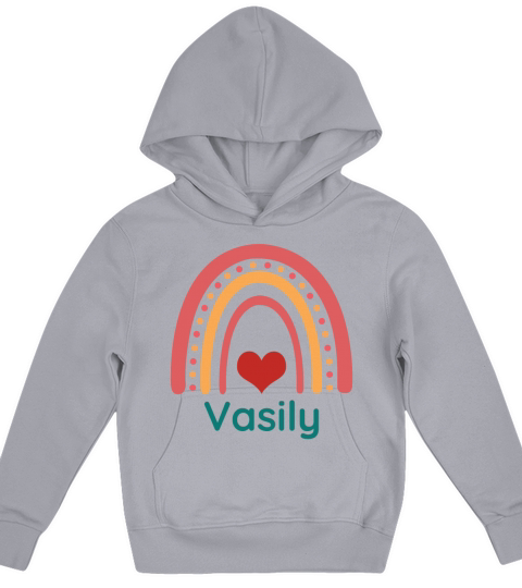 Vasily Vintage Boho Rainbow Kids Hoodie