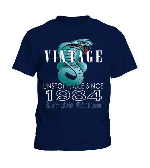 1984 Vintage Snake 39 Years Limited Edition Kids T-Shirt