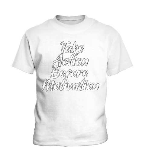Action taken Classic quote tshirt design Kids T-Shirt