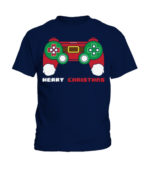 Christmas Gamer Game Controller Merry Christmas Kids T-Shirt