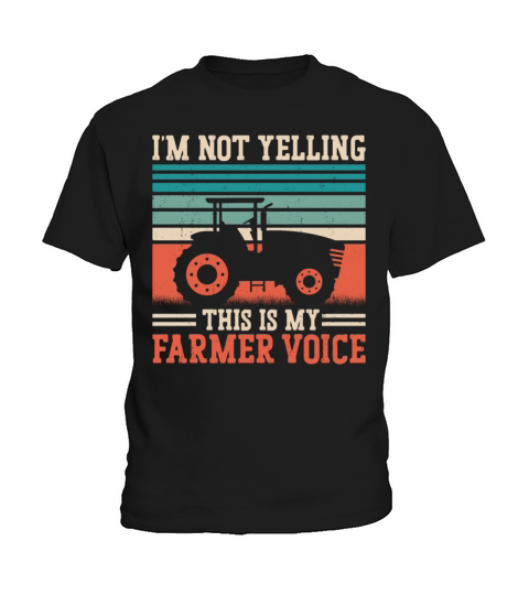 Farming Farmer Vintage Tractor Kids T-Shirt