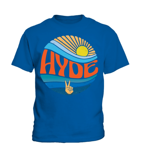 Hyde Shirt Vintage Sunset Hyde Groovy Tie Dye Kids T-Shirt