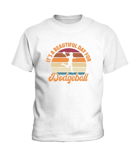 Its A Beautiful Day For Dodgeball Retro Vintage Kids T-Shirt