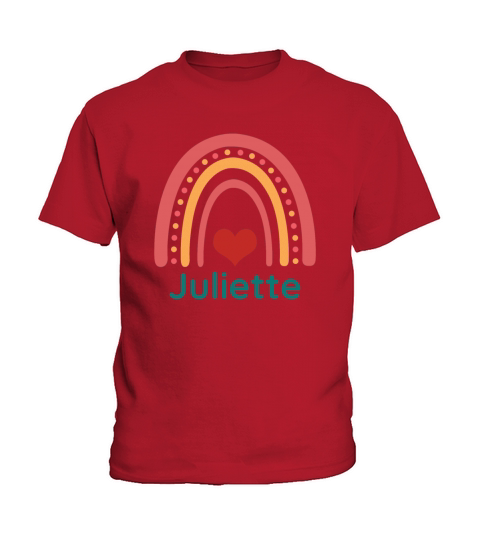 Juliette Vintage Boho Rainbow Kids T-Shirt