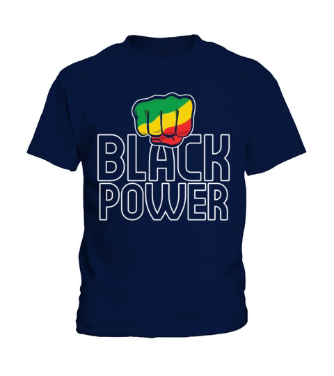 Powerful Fist Pride Black History Month Kids T-Shirt