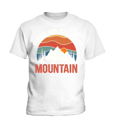 Vintage Mountains Climber Hiker Kids T-Shirt