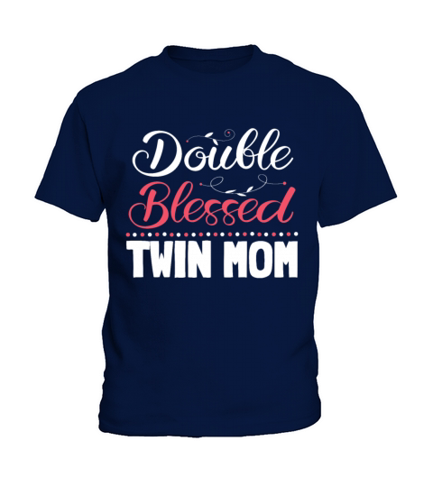 Womens Twin Mama Twin Mom to Be Pregnancy Kids T-Shirt